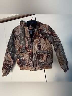 Outfitters Ridge Youth Camouflage Jacket - Brown/Green